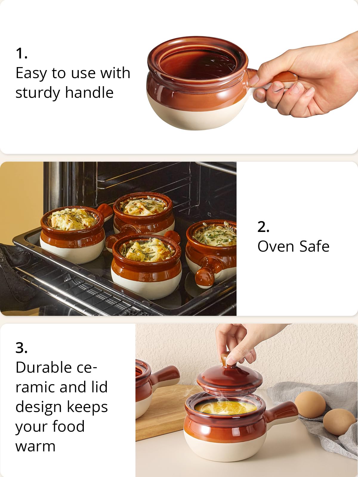 LIFVER oven-safe bowls for versatile reheating