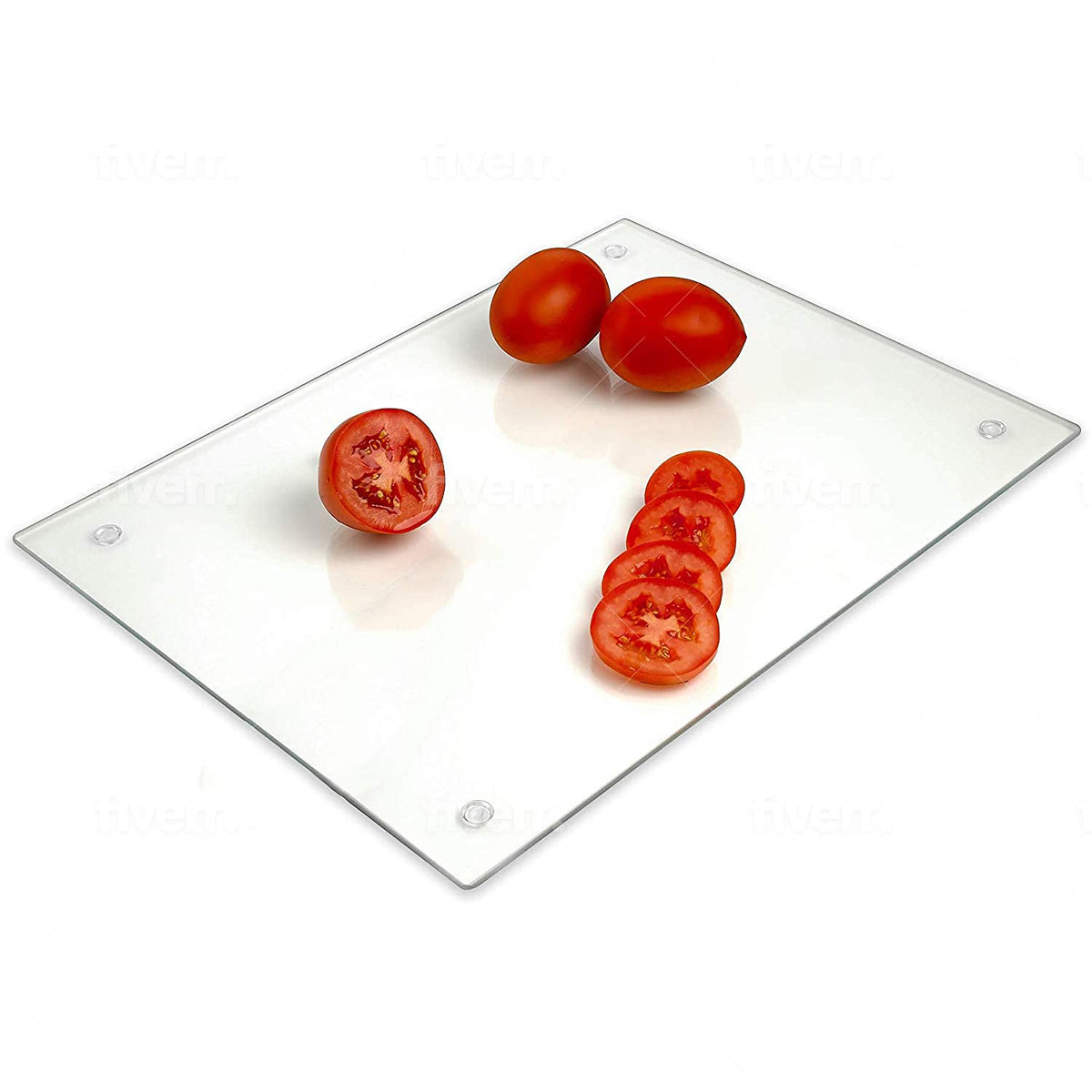 Light In The Dark clear cutting board doubles as a stylish trivet and cheese plate