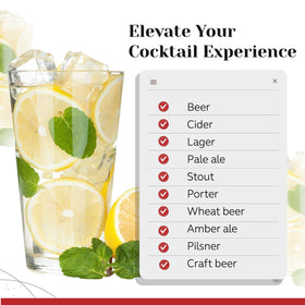 Light In The Dark PARNOO highball glasses provide a comfortable grip for easy handling.