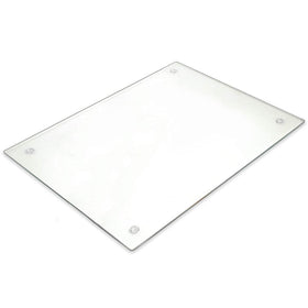 Light In The Dark tempered glass cutting board, 12x16, scratch and stain resistant prep surface