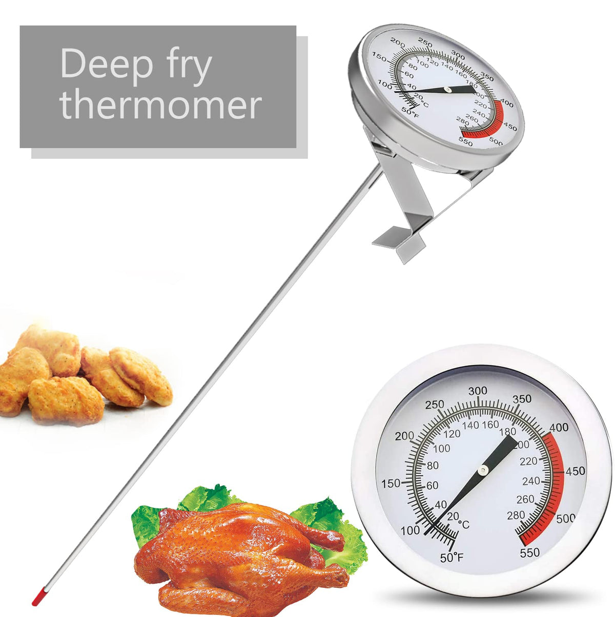 LightBeam 2-inch dial provides precise temperature readings at a glance.