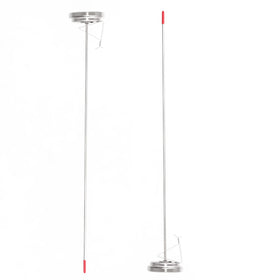 Stainless steel LightBeam thermometer with durable construction and clear dial.