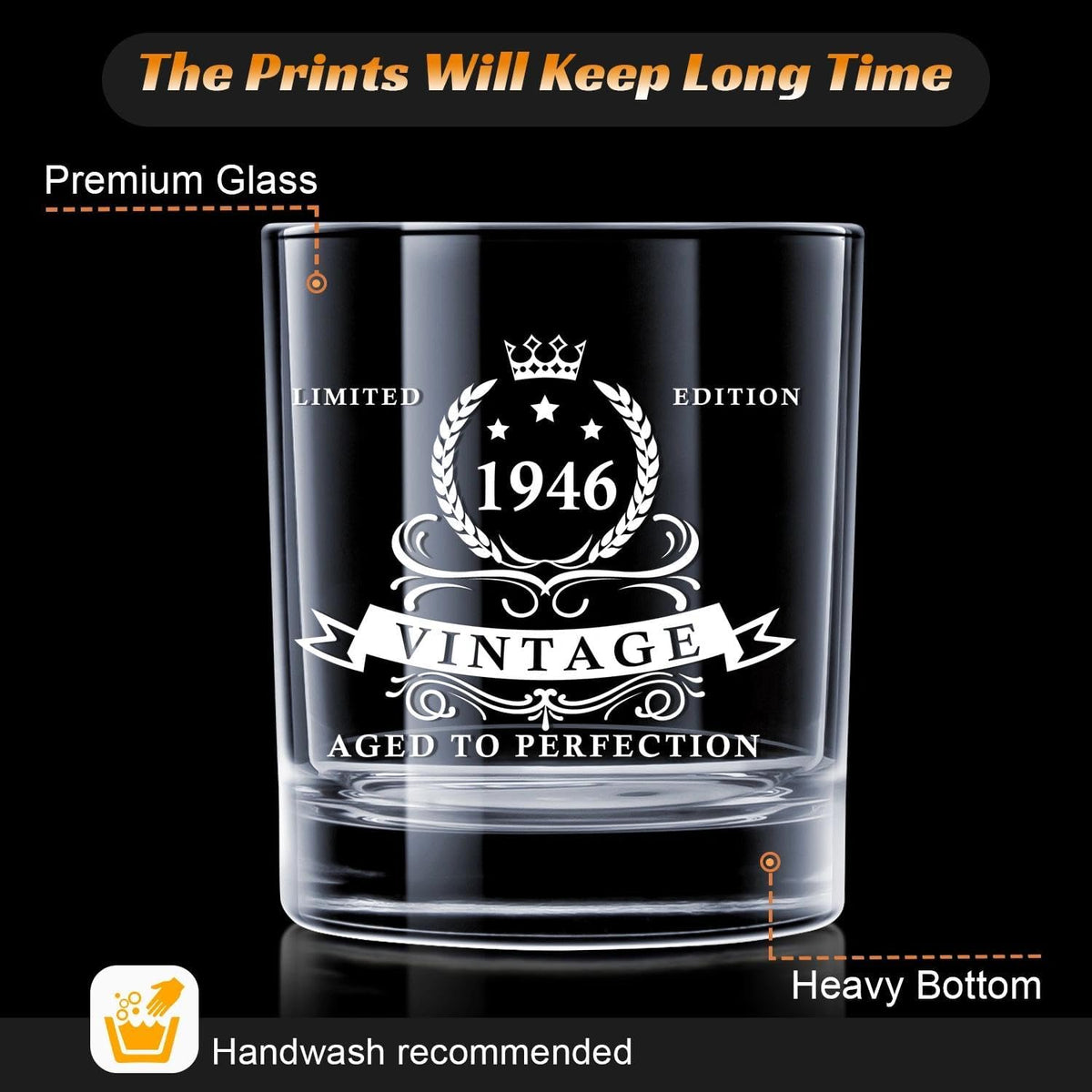 LIGHTEN LIFE 80th birthday gift idea for dad or husband, an elegant keepsake.