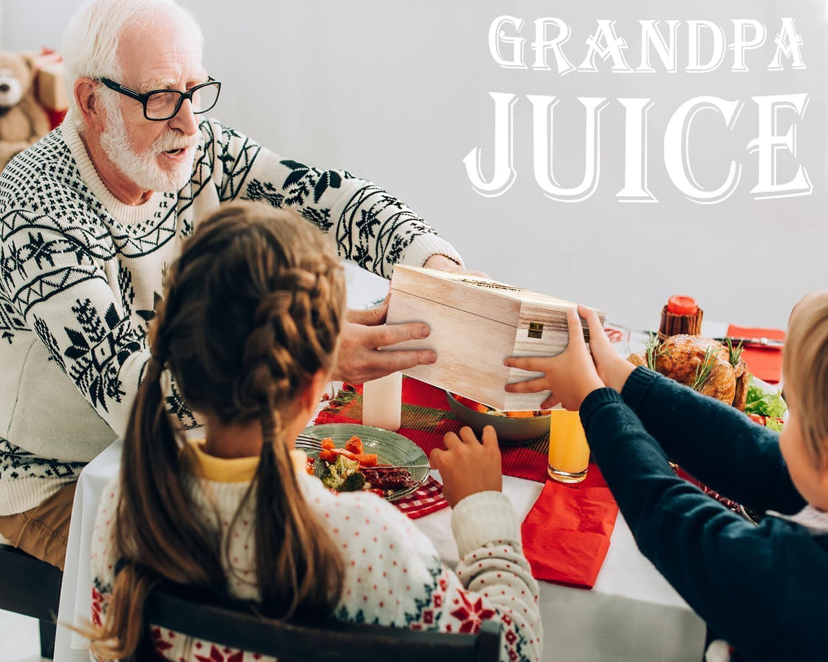 Gift-ready packaging makes LIGHTEN LIFE ideal for grandpa celebrations.