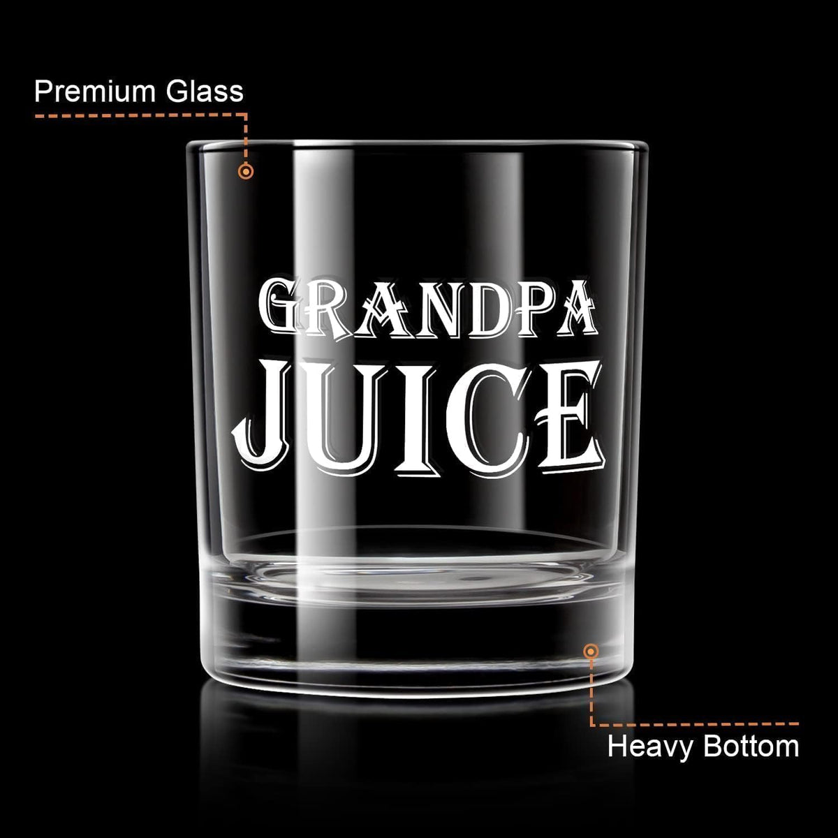 Lead-free crystal provides a durable, clear whiskey glass for everyday use.