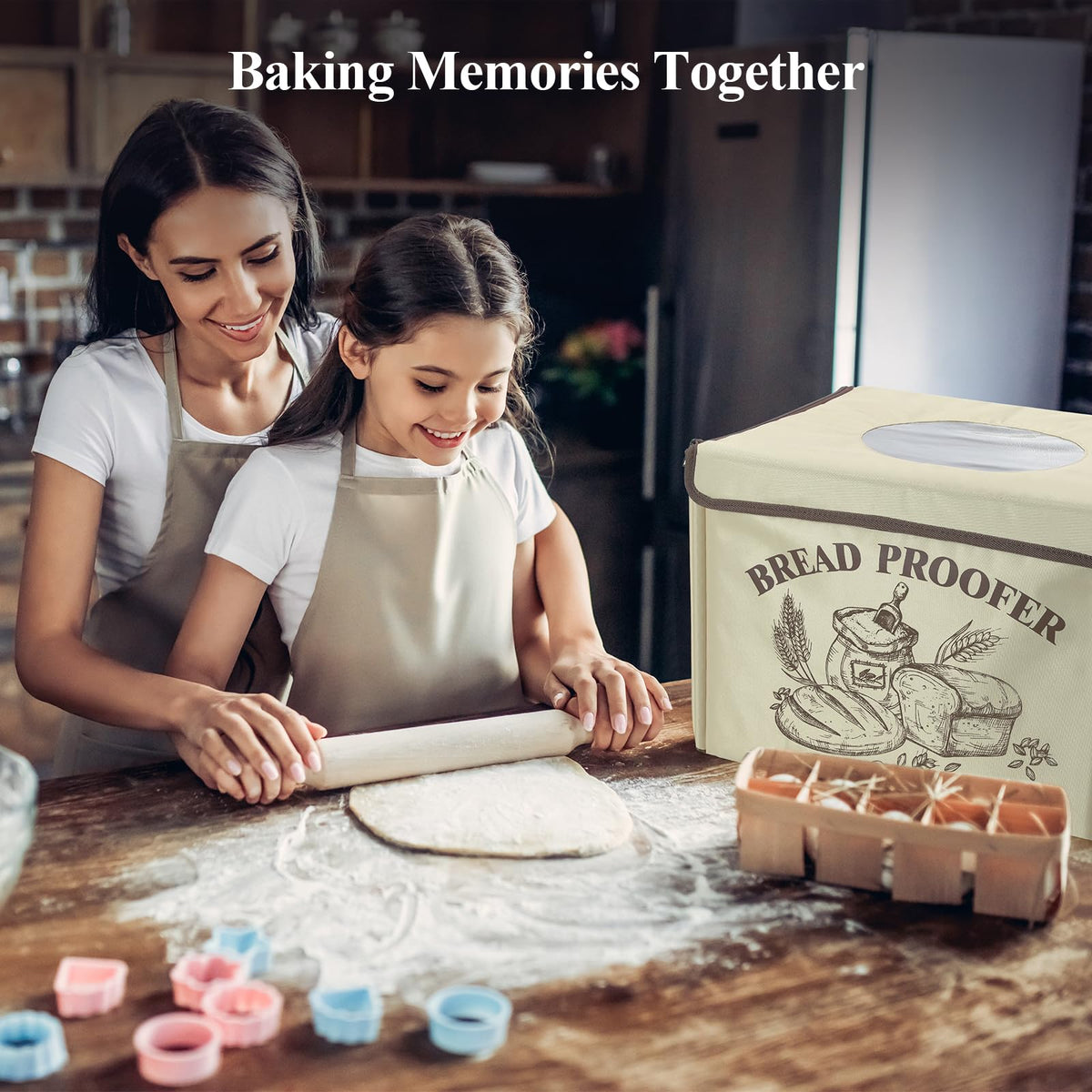 LIGHTIUM Bread Proofing Box removable shelf enabling versatile placement and use.