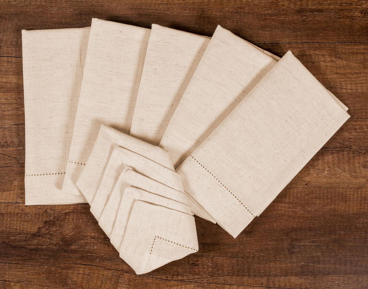 Lightnpro flax linen napkins for parties, reusable and easy to refresh.