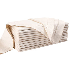 Lightnpro flax linen napkins at a wedding dinner, sustainable elegance.