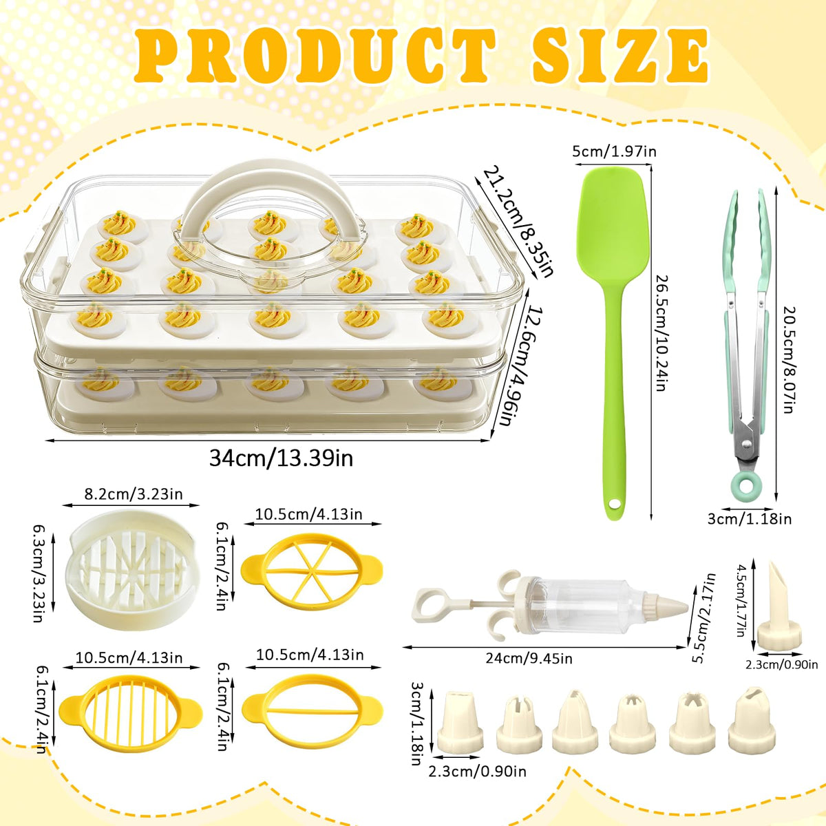 Lignumix piping decorating kit for professional-looking deviled eggs