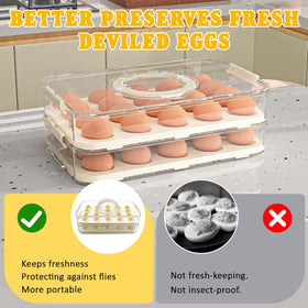 Lignumix silicone spatula for filling and decorating deviled eggs