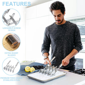 Lihengkong ergonomic handles reduce fatigue during long baking sessions.