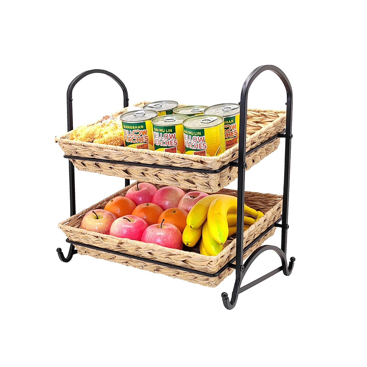 Lihou PapaQ adjustable dividers organize cans, jars, and beverages neatly.