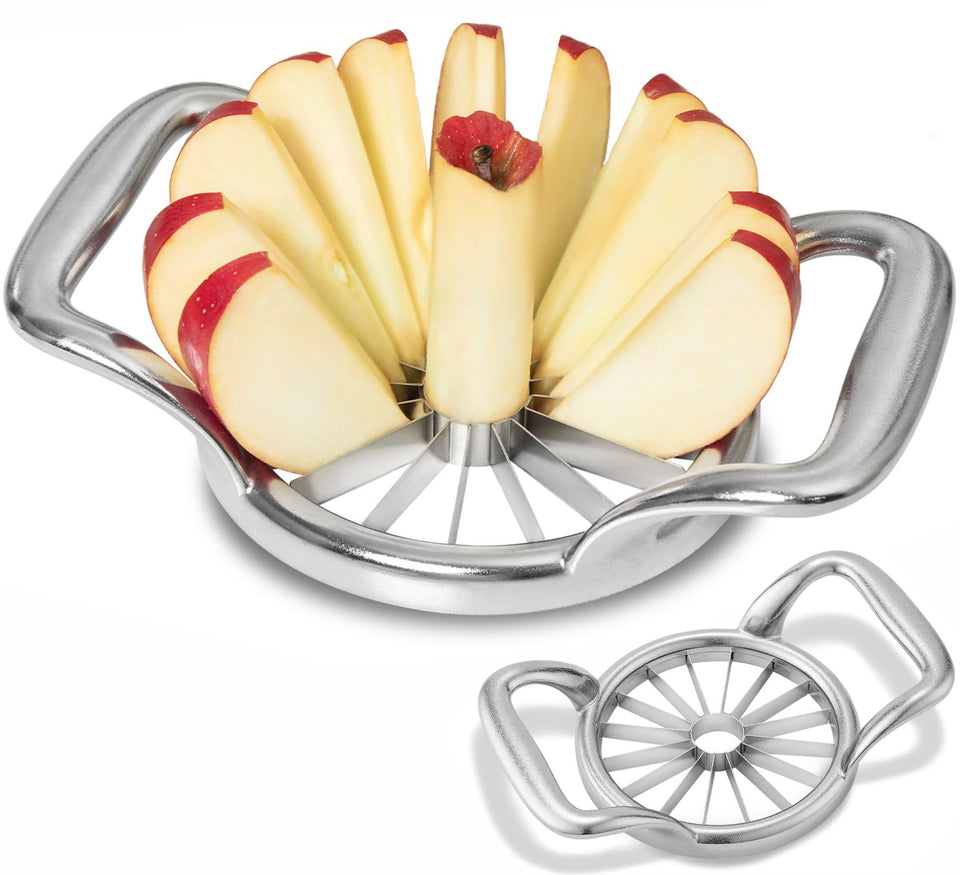 LIIGEMI apple slicer showing 16 slices and core function for quick prep