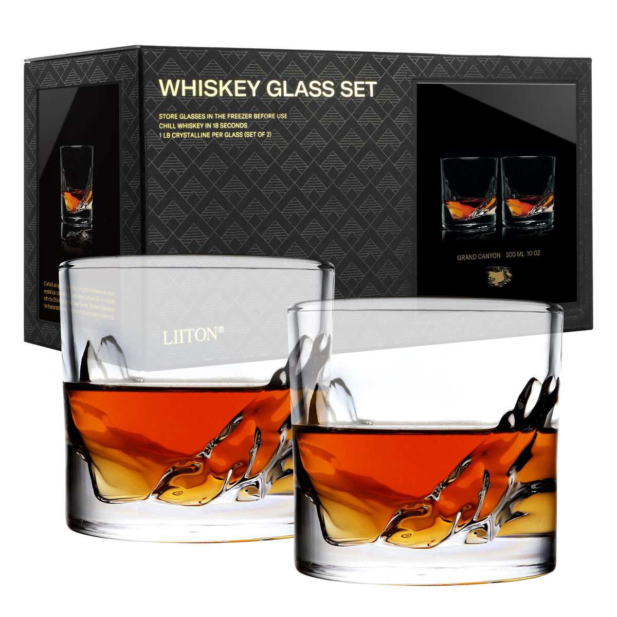 LIITON Grand Canyon 3D replica glass for premium sipping and visual drama