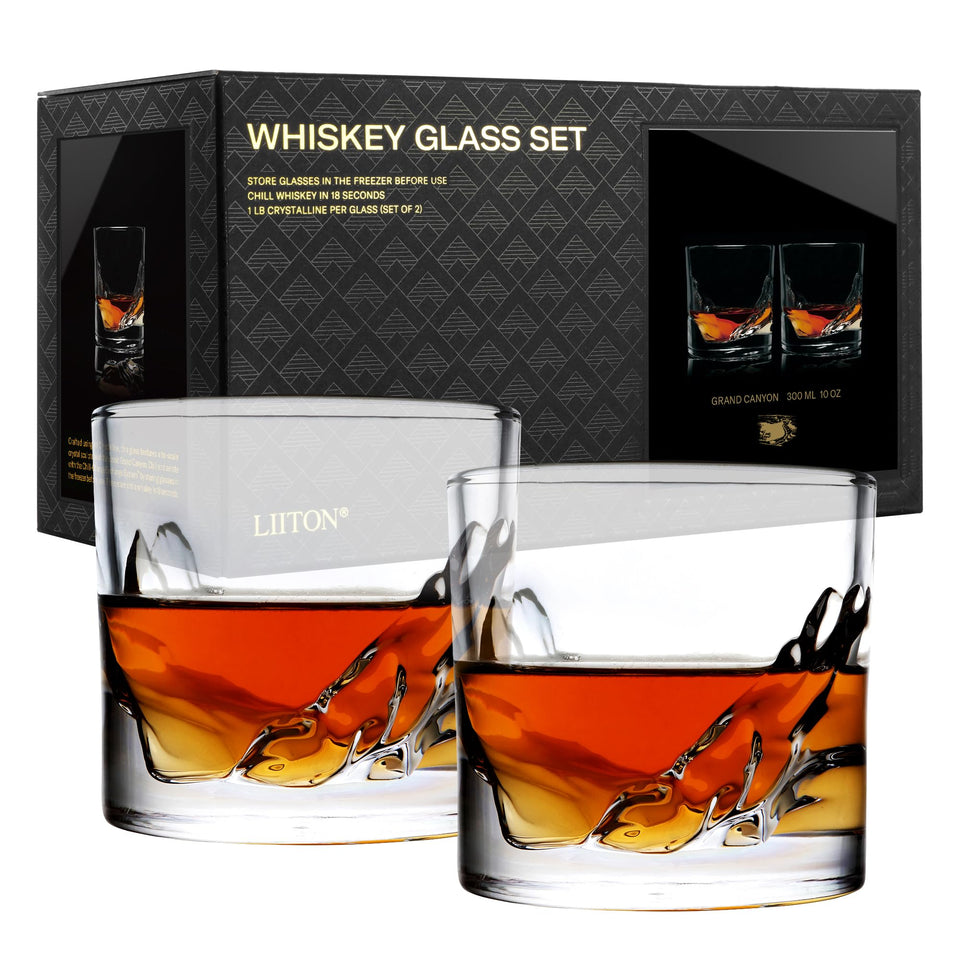 LIITON Grand Canyon 3D replica glass for premium sipping and visual drama