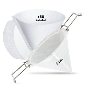 LIIZOUSUDA fryer oil filter cone assembly for cleaner frying oil.