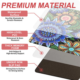 Likiyol boho floral design closeup highlights delicate petals for cozy aesthetics.