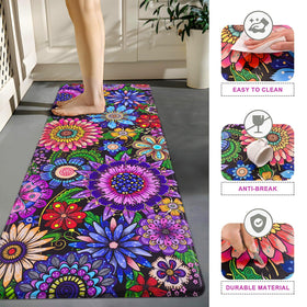 Likiyol kitchen mat with waterproof, stain-resistant surface for easy cleanup.