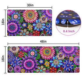Likiyol boho floor mat suitable for various surfaces like wood or ceramic.