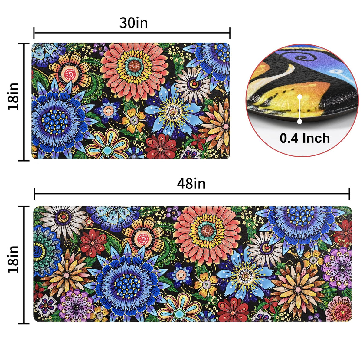 Likiyol washable kitchen mat cleans easily after daily cooking.