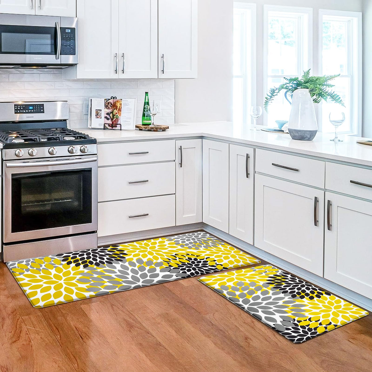 Likiyol mats suitable for kitchen, laundry, and office spaces.