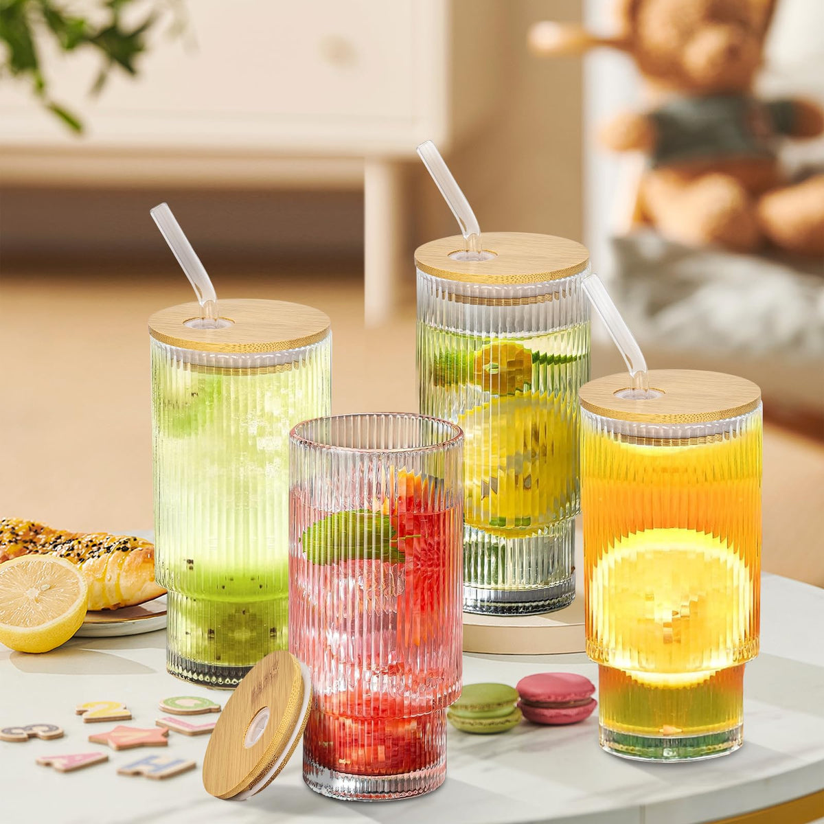 lilamacalla picnic-ready glass tumblers for outdoor drinks and snacks