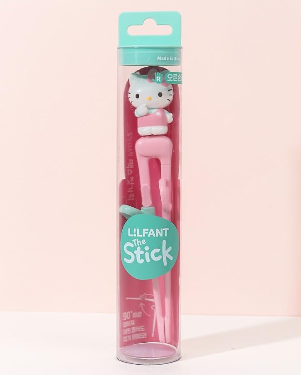 Lilfant Korean-made training chopsticks in pink
