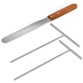Lilithye 5-inch flat-spatula crepe spreader for gentle flipping and even browning