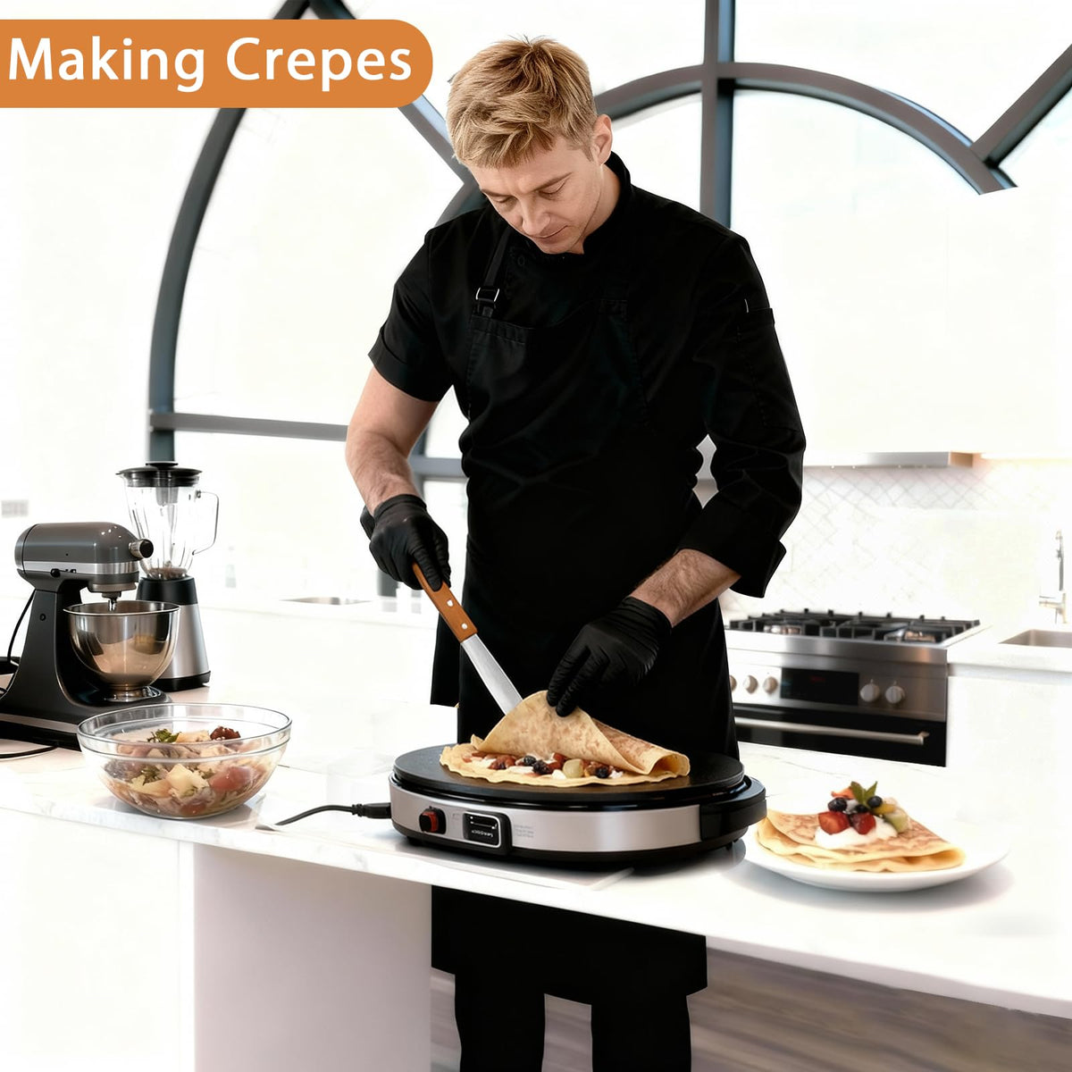 Lilithye stainless steel construction protects pans and lasts long