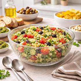Durable, reusable Lillian Collection bowl supports eco-friendly entertaining.