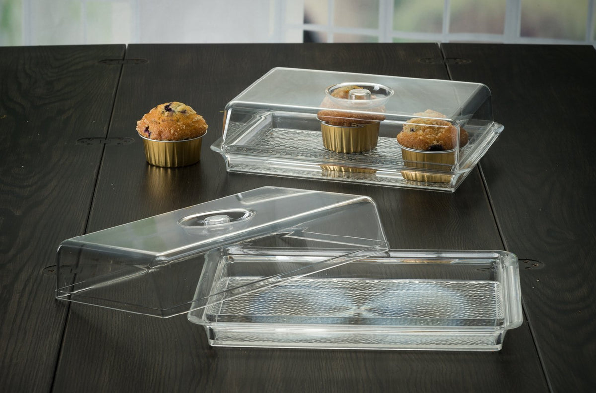 Lillian Tablesettings lid-equipped tray highlights the dome lid and crystal surface.