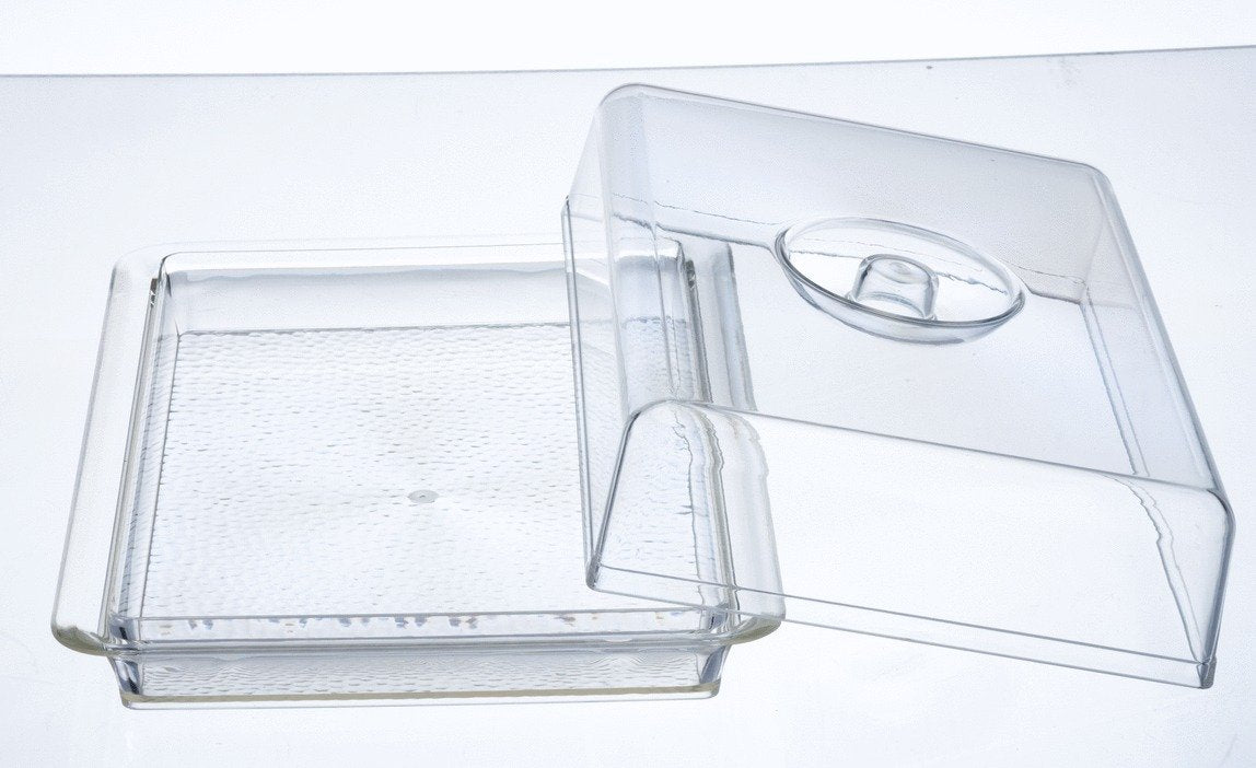 Lillian Tablesettings serving tray displays appetizers and desserts with a crisp, clear backdrop.