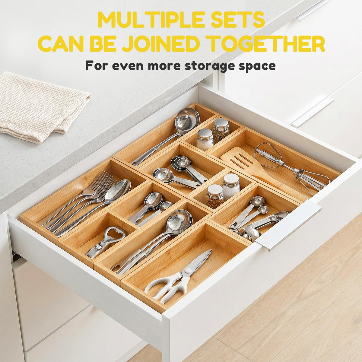 LilLittle multi-purpose storage organizes tea bags, spoons, and small tools