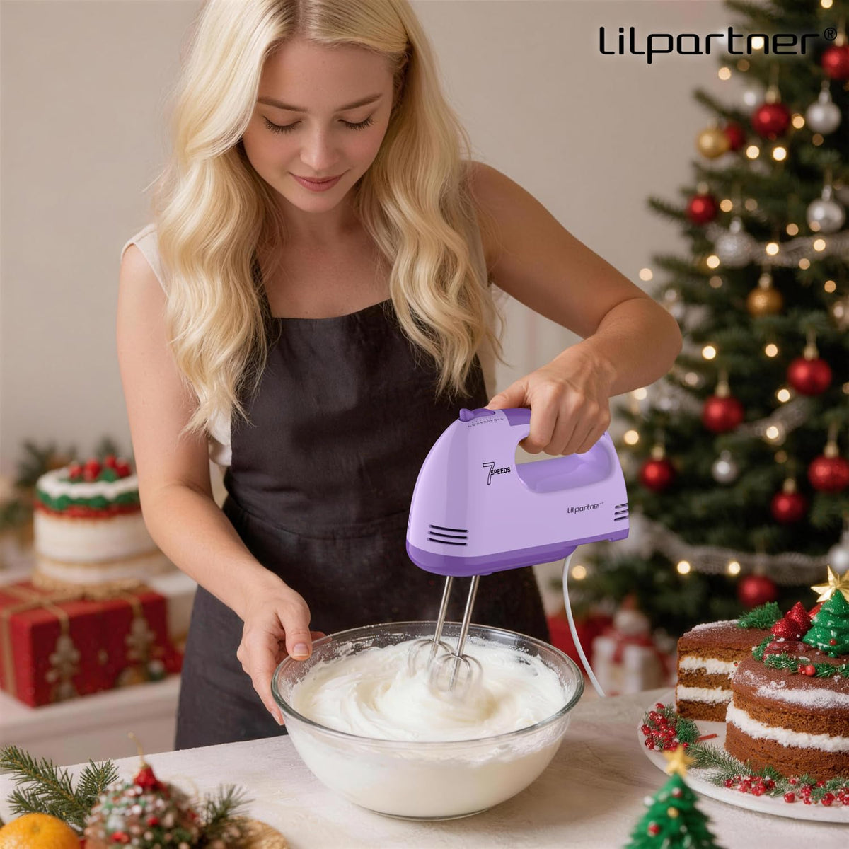 LILPARTNER dough hooks for kneading cookies and bread dough