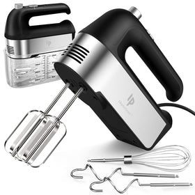 LILPARTNER hand mixer with scale cup storage case for mess-free measuring
