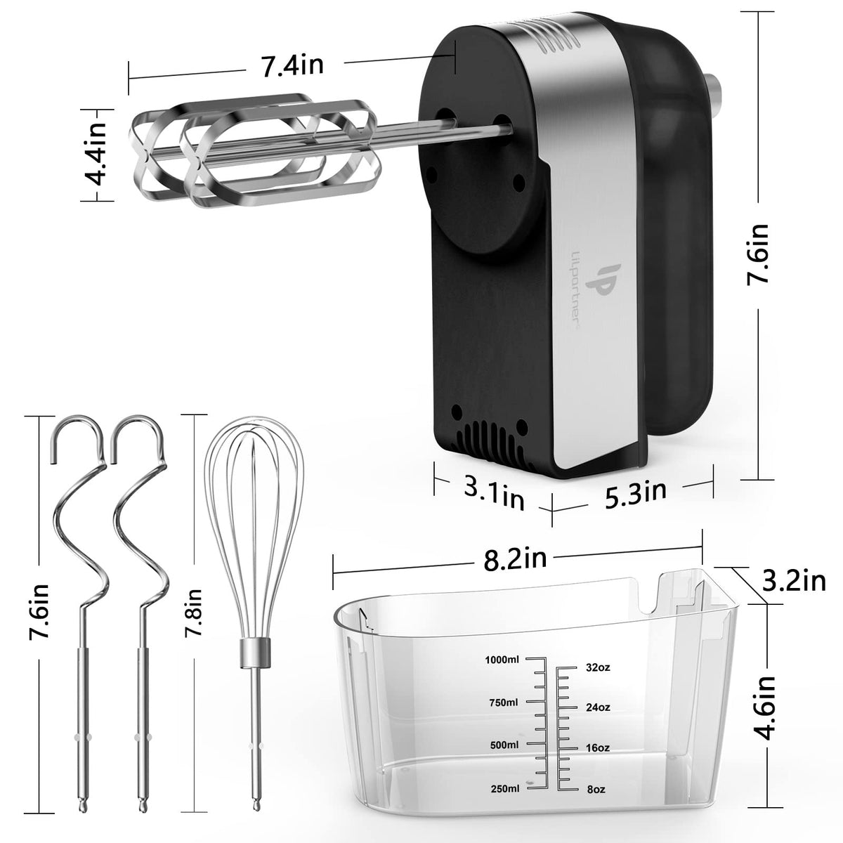 Storage base keeps attachments organized in the kitchen