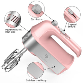 LILPARTNER Hand Mixer scale cup storage case keeps ingredients organized during baking