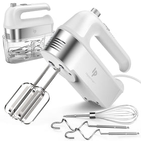 LILPARTNER hand mixer with stainless steel attachments for versatile baking tasks.