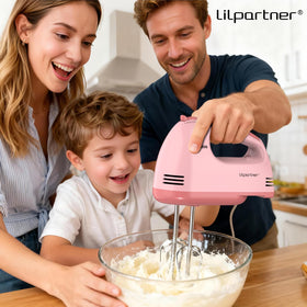 LILPARTNER whisk and beaters for airy whipped cream and light batters