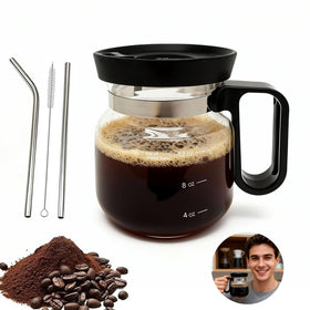 LILVEYUme 16oz coffee pot mug front view, ready for daily coffee at home, office, or on the go.