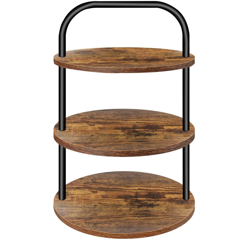 Lilybud Cupcake Stand 3-tier with clear 50-cupcake capacity and easy reach.