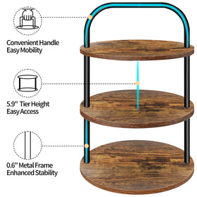 Lilybud cupcake stand with non-slip base for stable tabletop use