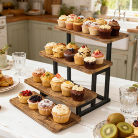 Lilybud metal frame stand offers sturdy support for heavy treats.