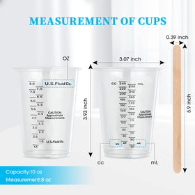 Lilymicky multi-use measuring cups painting enable art projects with controlled mixing.