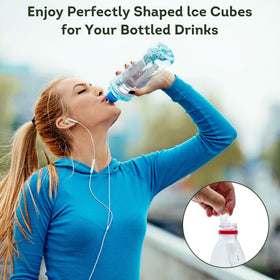 Lily's Home ice trays fit water bottles for portable hydration.