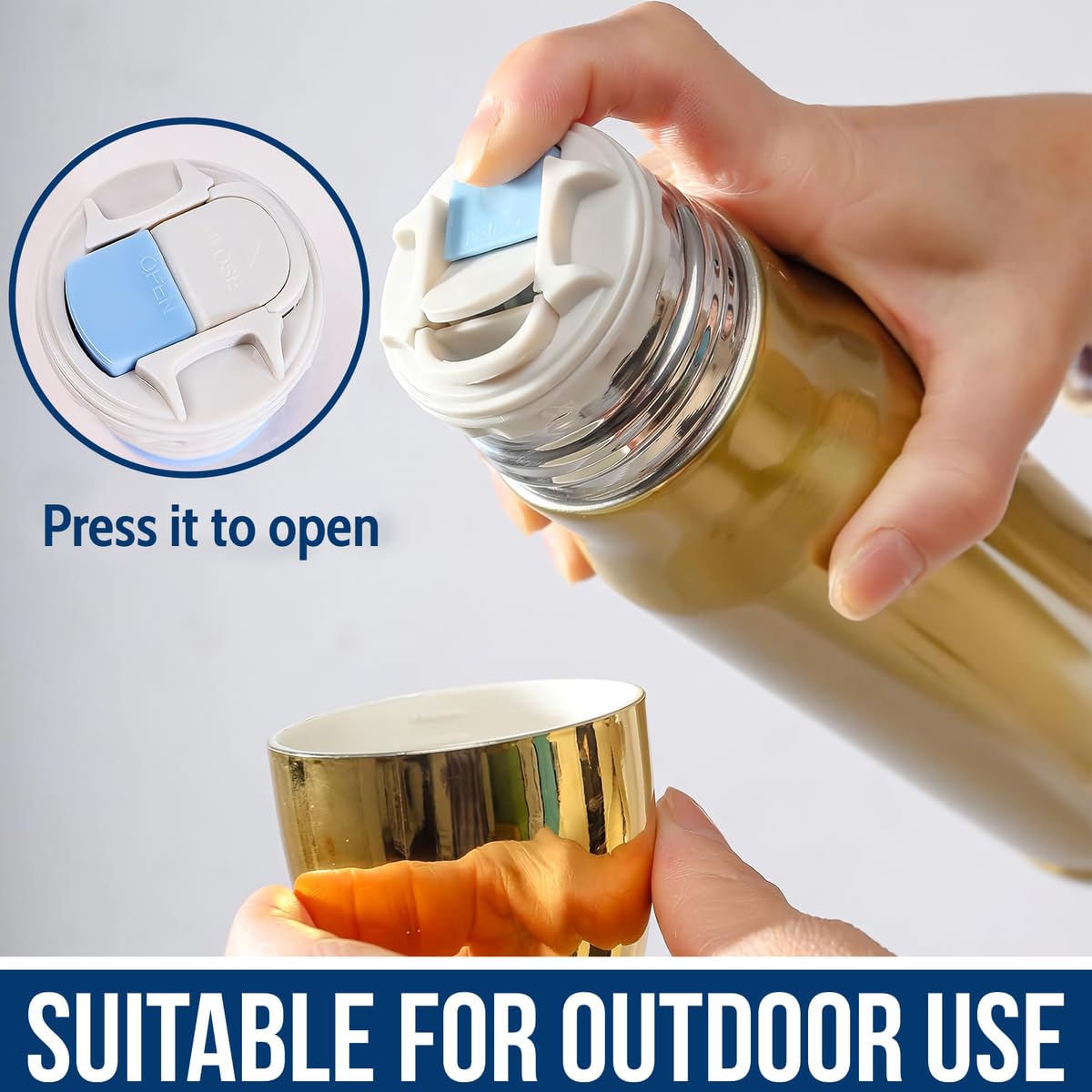 Limima anti-sweat grip design prevents condensation during handling.