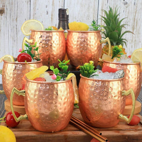 LINALL gift-ready copper mugs in sturdy box for housewarming gifts