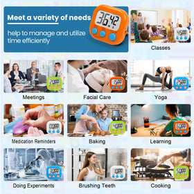 Linaustfb loud alarm timer with 30-second alert helps avoid missed reminders.