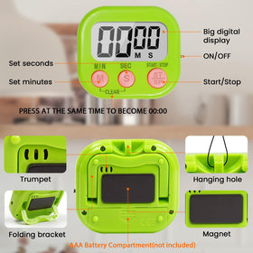 Linaustfb versatile timers suitable for classroom, cooking, gym, and meetings.