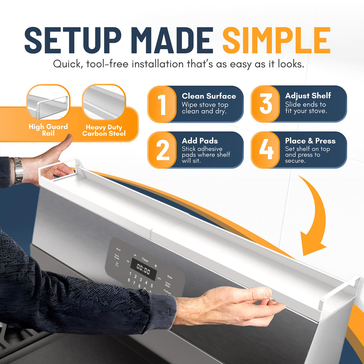 Linda's Essentials American brand quality promotes durable kitchen organization solutions.